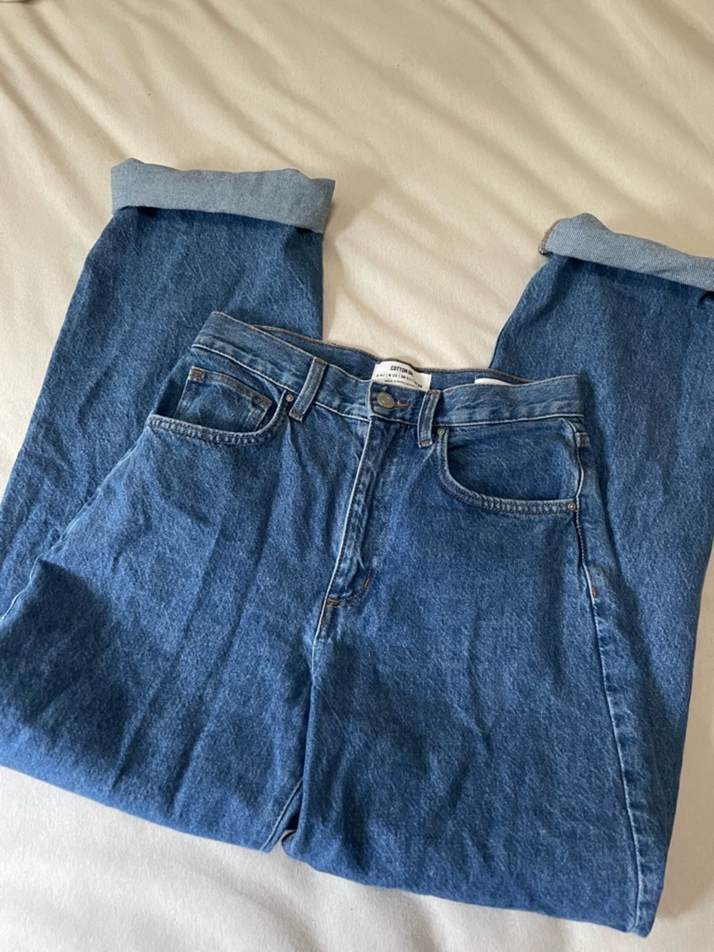Cotton On Jeans high rise straight leg dark wash 4/6